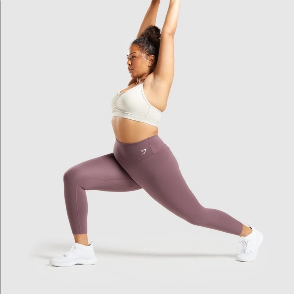 Gym shark training full length legging - Rose Taupe
